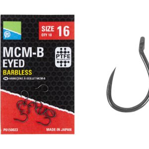 Preston Innovations MCM-B Eyed Barbless Hooks
