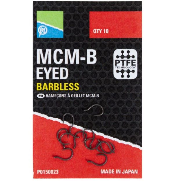 Preston Innovations MCM-B Eyed Barbless Hooks