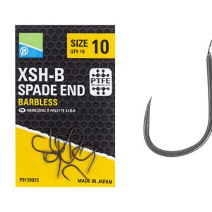 Preston Innovations XSH-B Spade End Barbless Hooks