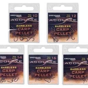 Drennan Acolyte Carp Pellet Hooks Barbless