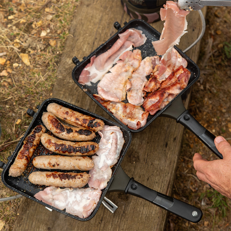 Barbecue Pliable Acier Inoxydable Fox - Compact, Léger, Rangement Sac Zippé, Idéal Camping & Pique-nique
